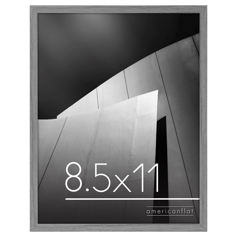 Picture Frame With Thin Border - Shatter-Resistant Glass For Hanging and Tabletop