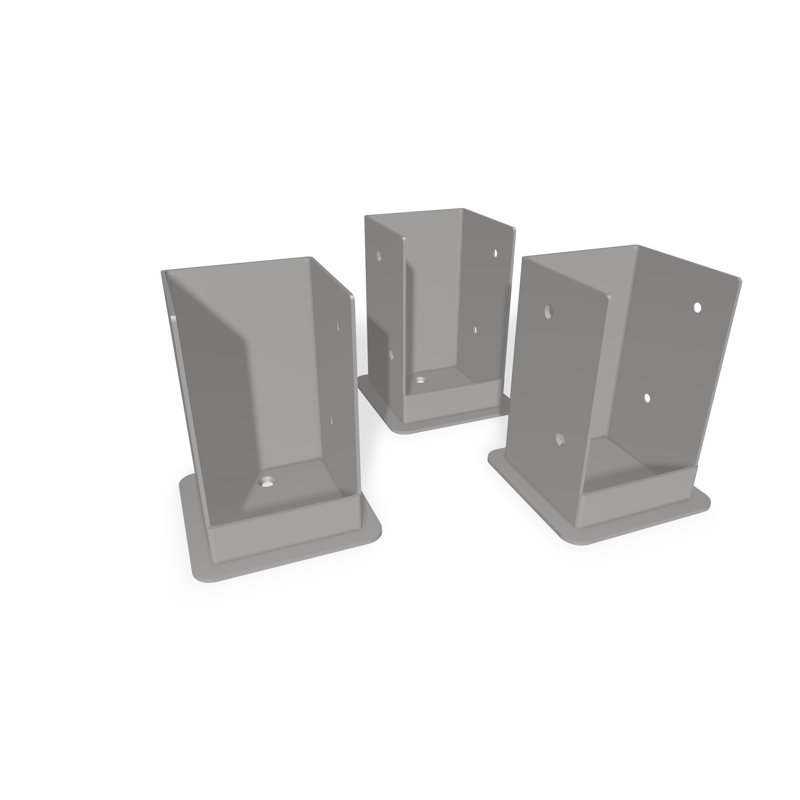 New England Arbors Bolt Down Bracket Kit For 5 X 5 Pergola Posts Wayfair