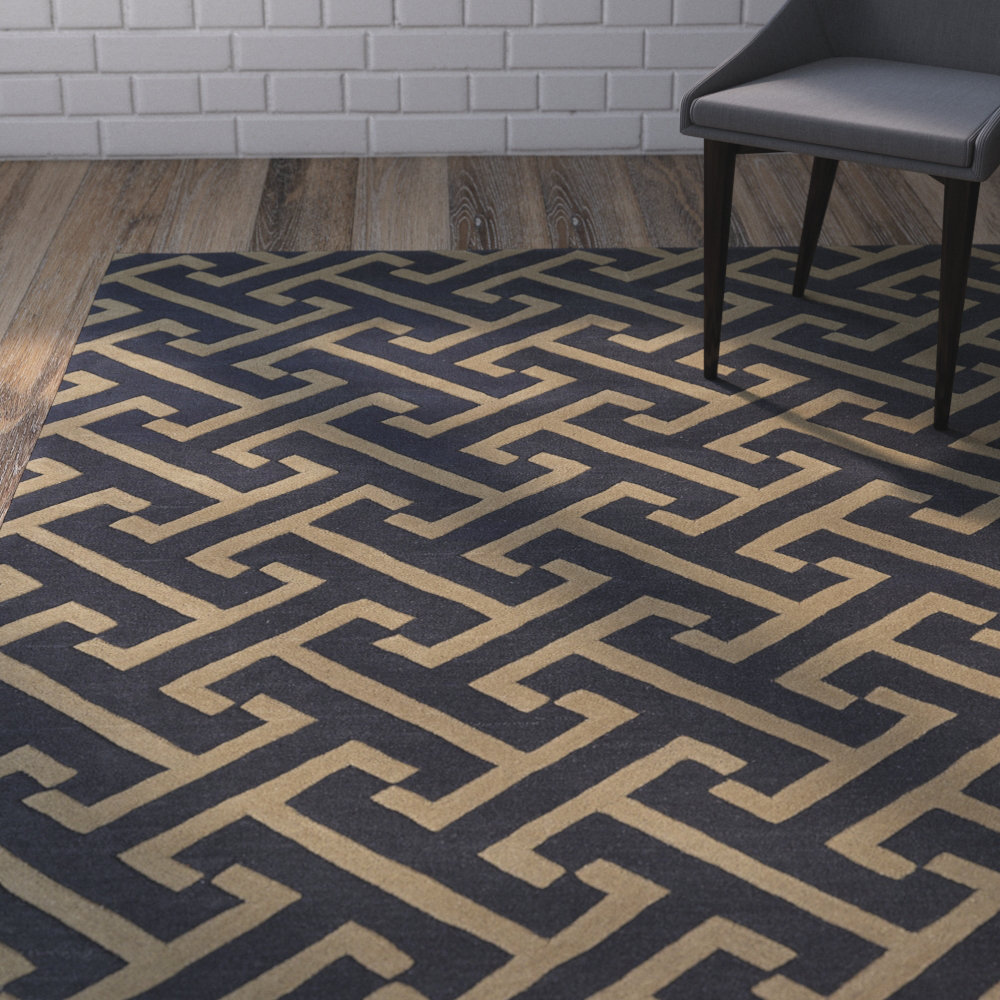 Wrought Studio Vanauken Charcoal Area Rug Wayfair