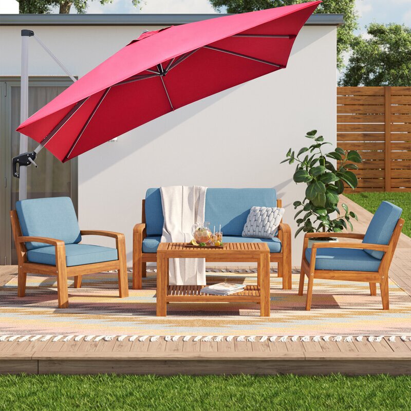 Freeport Park Adamo 8 Square Cantilever Umbrella Wayfair