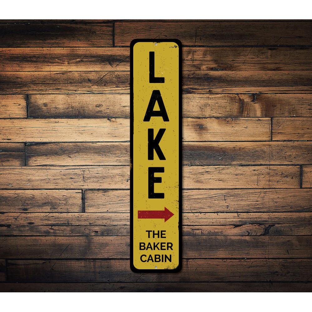 Lizton Sign Shop Inc Lake Vertical Custom Aluminum Sign Wayfair