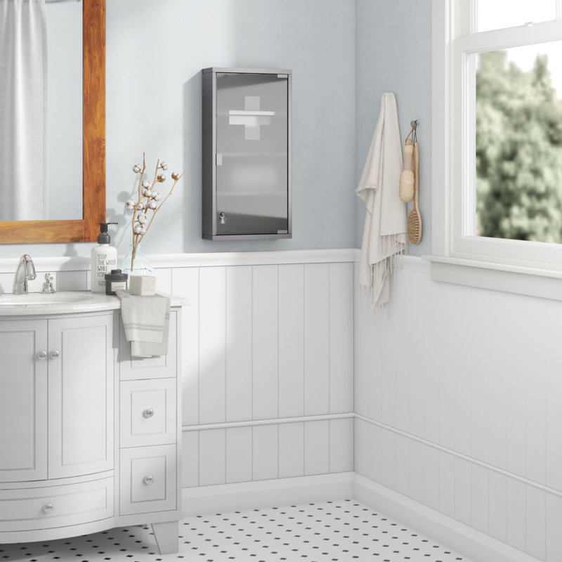 Rebrilliant Cleaves 60cm X 30cm Surface Mount Flat Medicine Cabinet Reviews Wayfair Co Uk