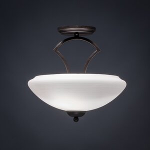 Zilo 2-Light Semi Flush Mount