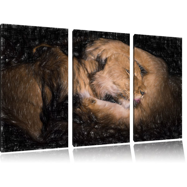 East Urban Home 3-tlg. Leinwandbilder-Set „Männer & Frauen ...