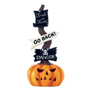 Spooky Halloween Pumpkin Light-up Sign