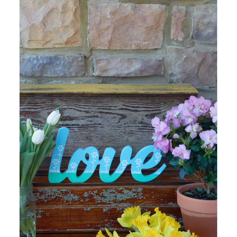 Viv Rae Elvira Scroll Love Decorative Plaque Reviews Wayfair