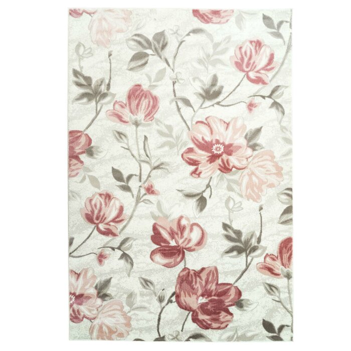 Carpet City Inspiration Pink/Cream Rug & Reviews | Wayfair.co.uk