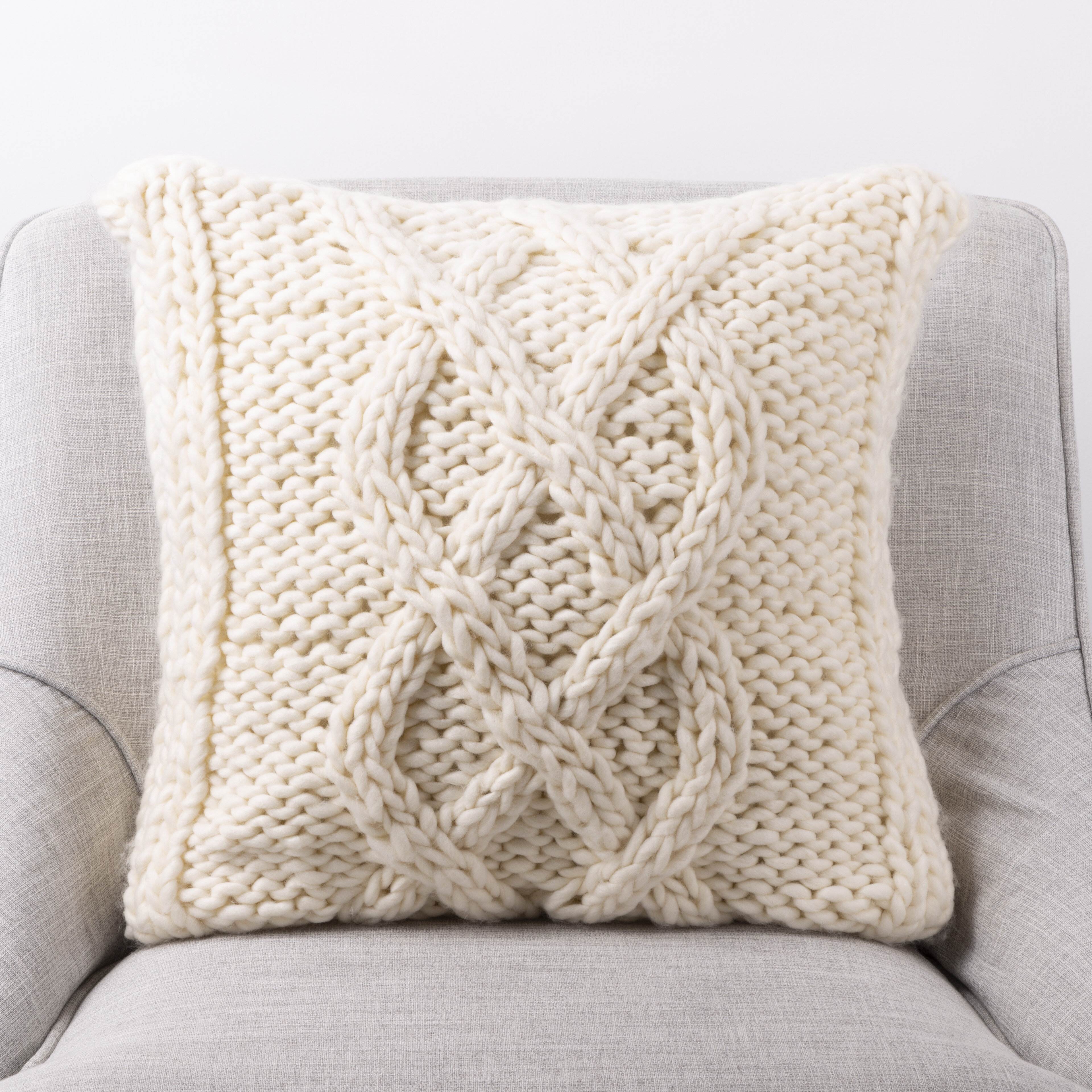 knit throw pillow covers