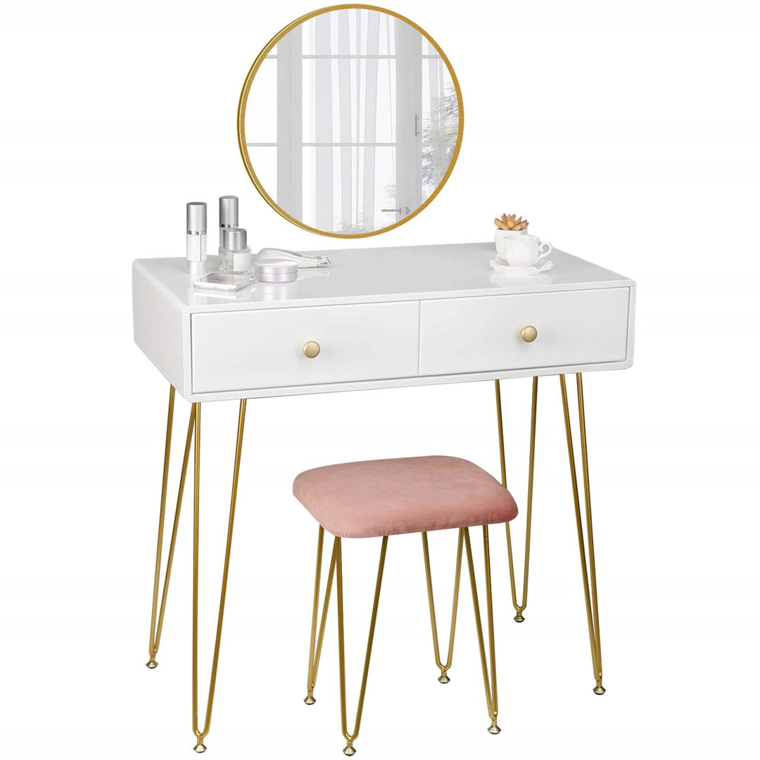 Fairmont Park Schminktisch-Set Bellmead mit Spiegel