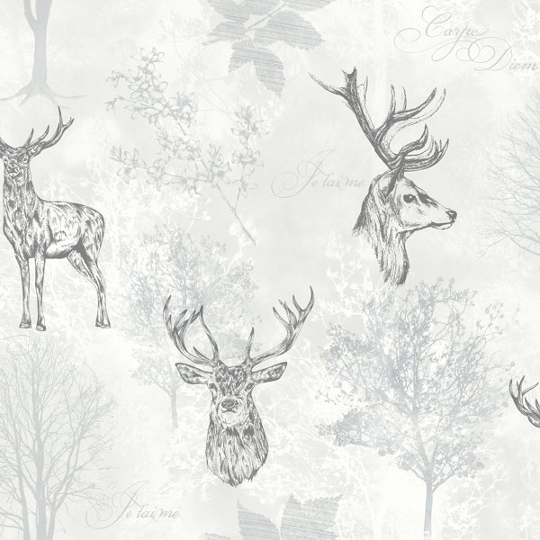 Stag Wallpaper Wayfair Co Uk However, social distancing & safety measures make a wall a feature with lisa bliss's super cool hand drawn stag wallpaper design. stag wallpaper