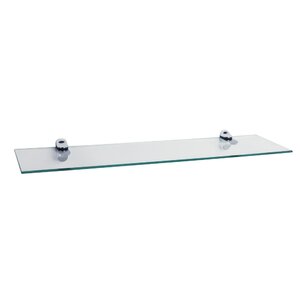 Clear Tempered Glass Floating Shelf