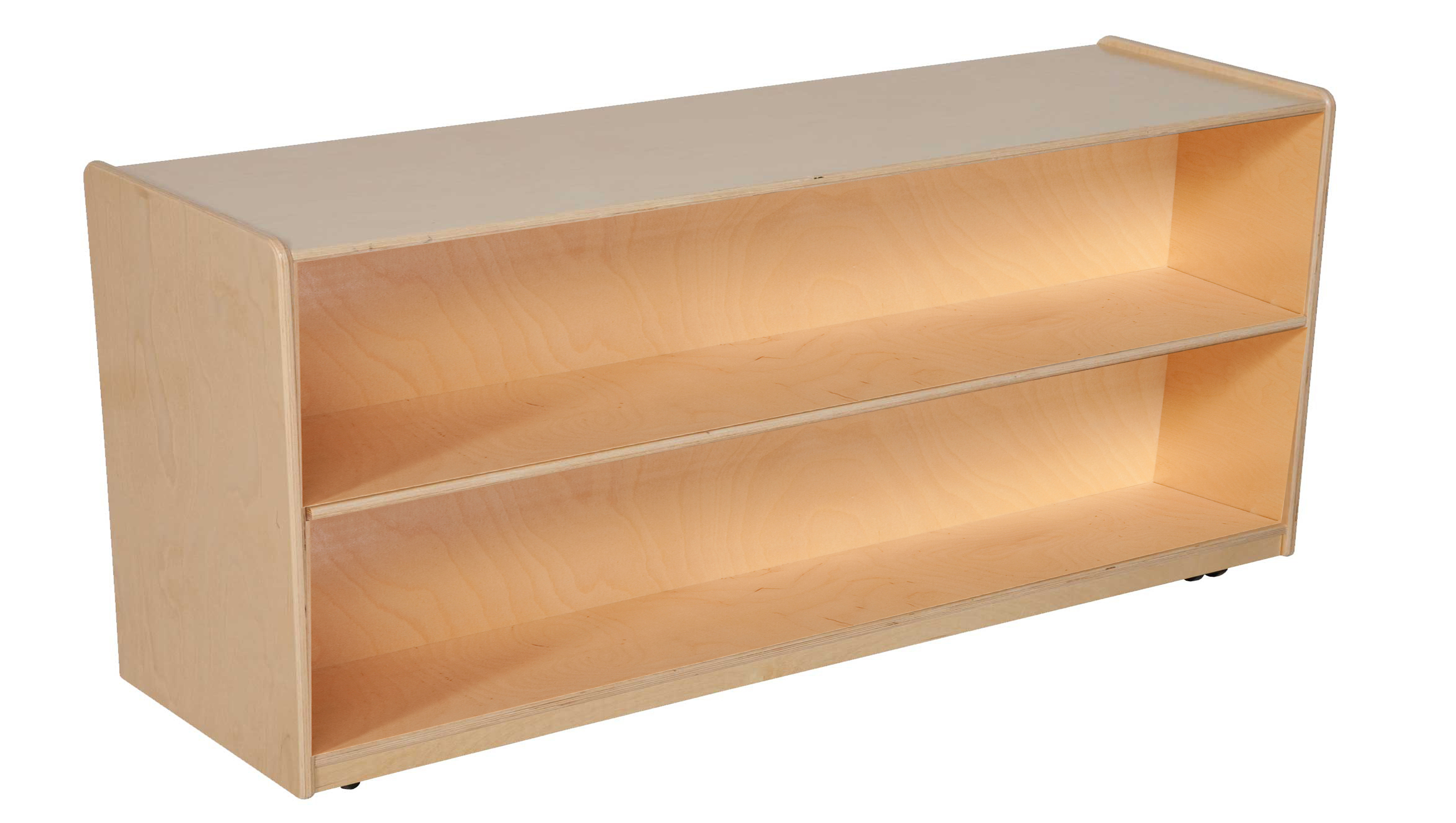 Wood Designs 2 Compartment Shelving Unit With Casters Wayfair Wood Designs 2 Compartment Shelving
