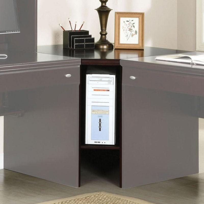 Charlton Home Baskett Solid Wood Corner Computer Desk Wayfair