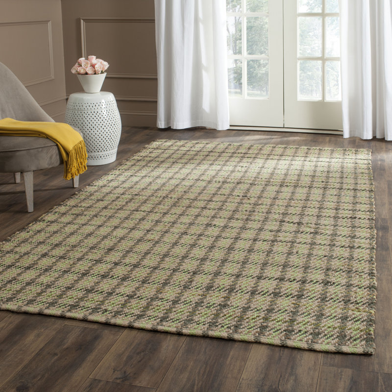Laurel Foundry Modern Farmhouse Montfort Houndstooth Handmade Flatweave Green Natural Area Rug Reviews Wayfair