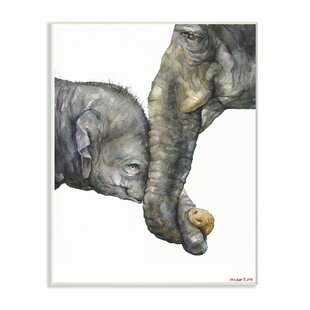 African elephant artwork fun art. eclectic home decor valentine's day gift for wife Vibrant elephant painting adorable elephant artwork