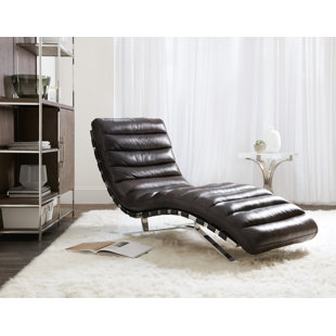 Go to store & view more images Hooker Furniture Caddock Leather Chaise Lounge