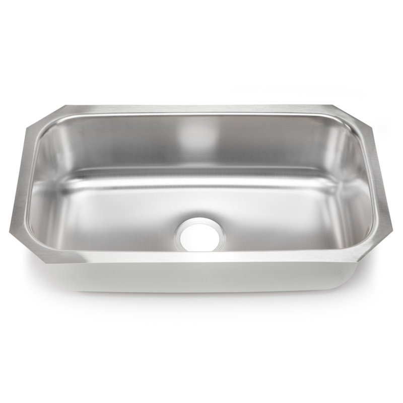 Hahn 30 L X 17 75 W Single Bowl Kitchen Sink Wayfair