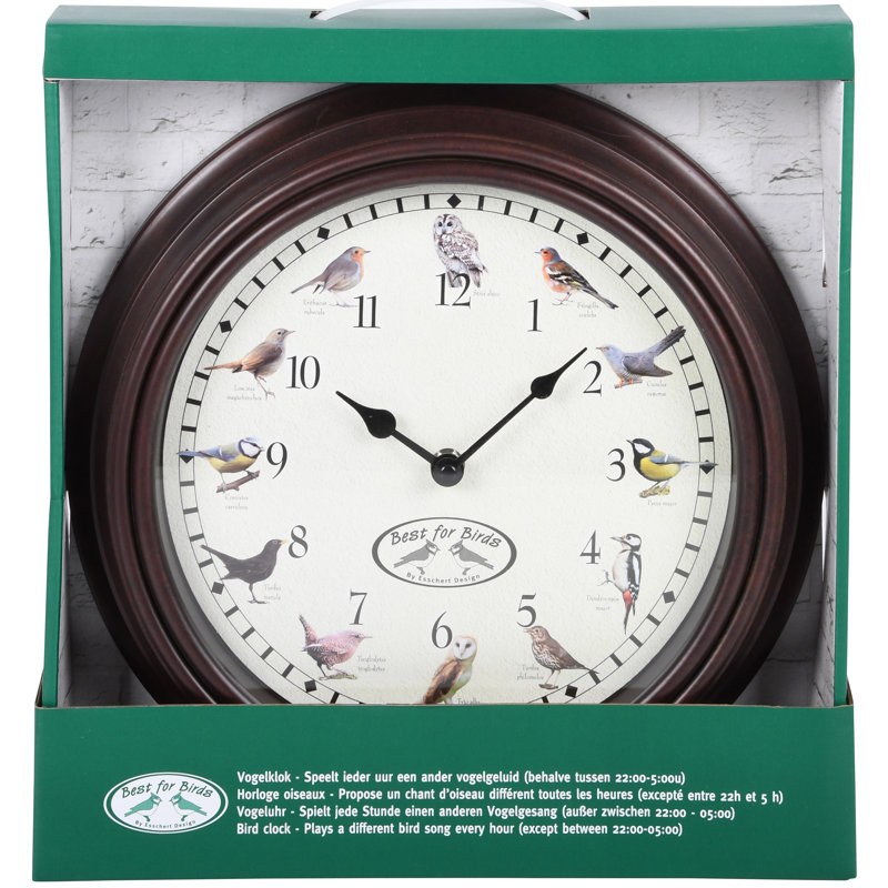 Wanduhr mit Tiermotiven Bird // Vögel