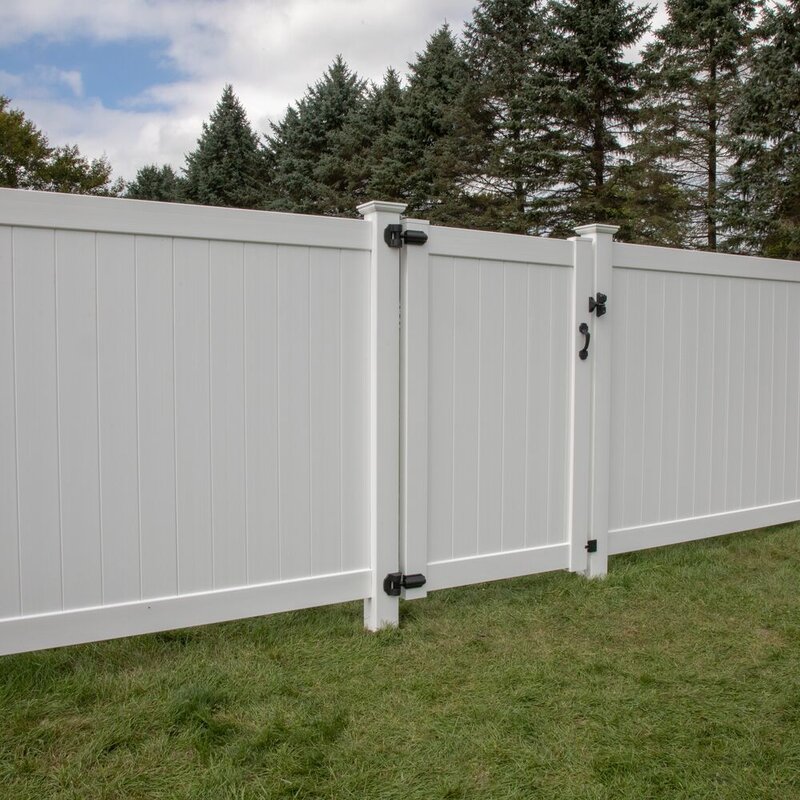 Barrette Outdoor Living Solid Privacy Panel Fence Kit & Reviews | Wayfair