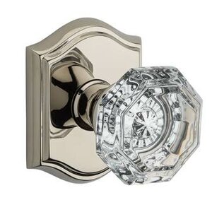 Crystal Single Dummy Door Knob with Traditional Arch Rose
