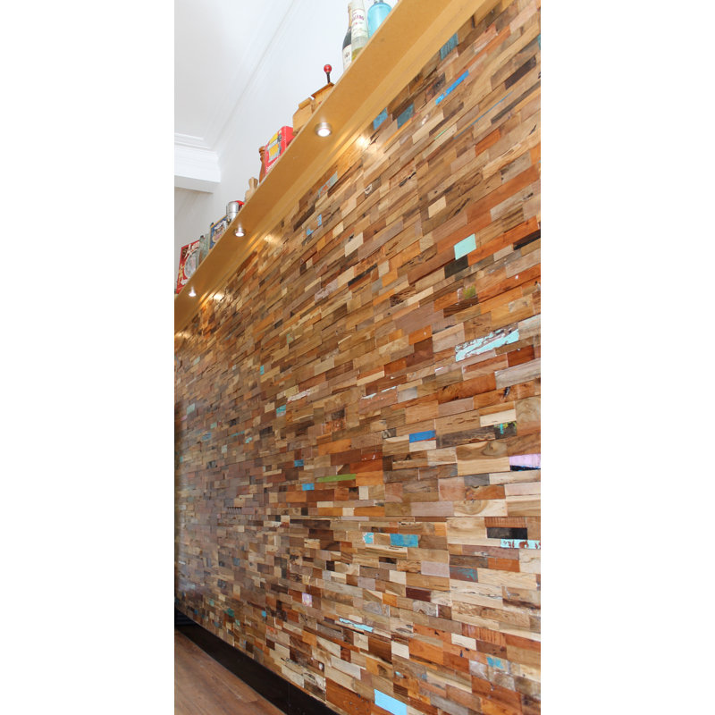 Java Creations Matrix Reclaimed Engineered Wood Wall Paneling In Brown Wayfair