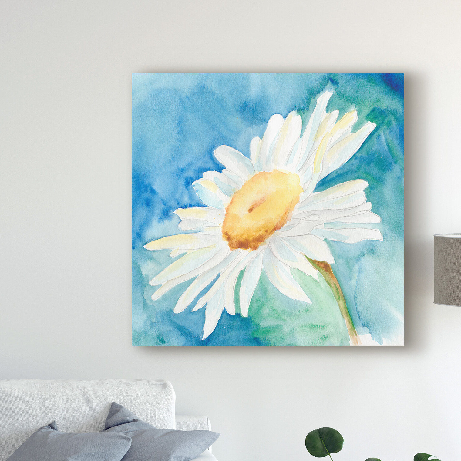 Ebern Designs Daisy Sunshine I by Regina Moore - Painting on Canvas ...