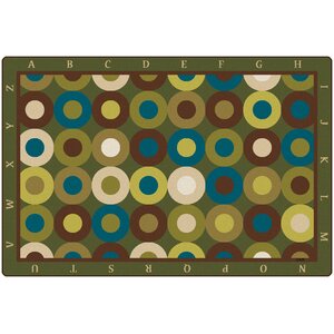 Calming Circles with Alphabet Kids Rug