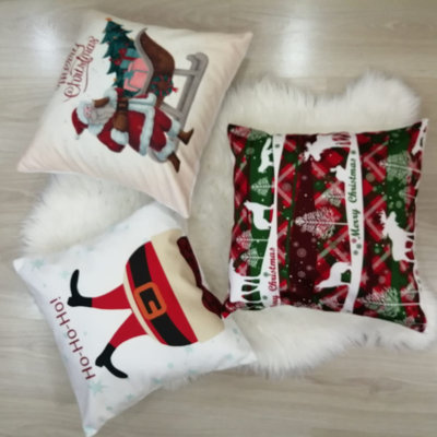Chubbuck Decorative Christmas 3 Piece Square Pillow Cover Set The Holiday Aisle