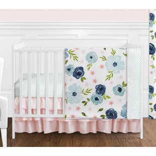 pink nursery bedding
