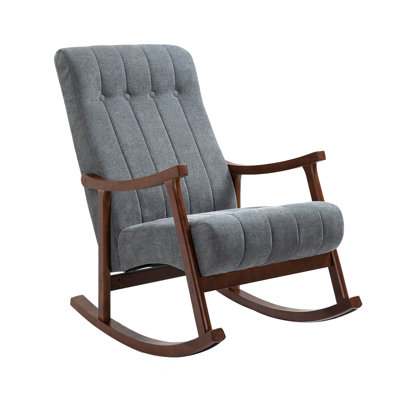 rocking chair with solid wood legs