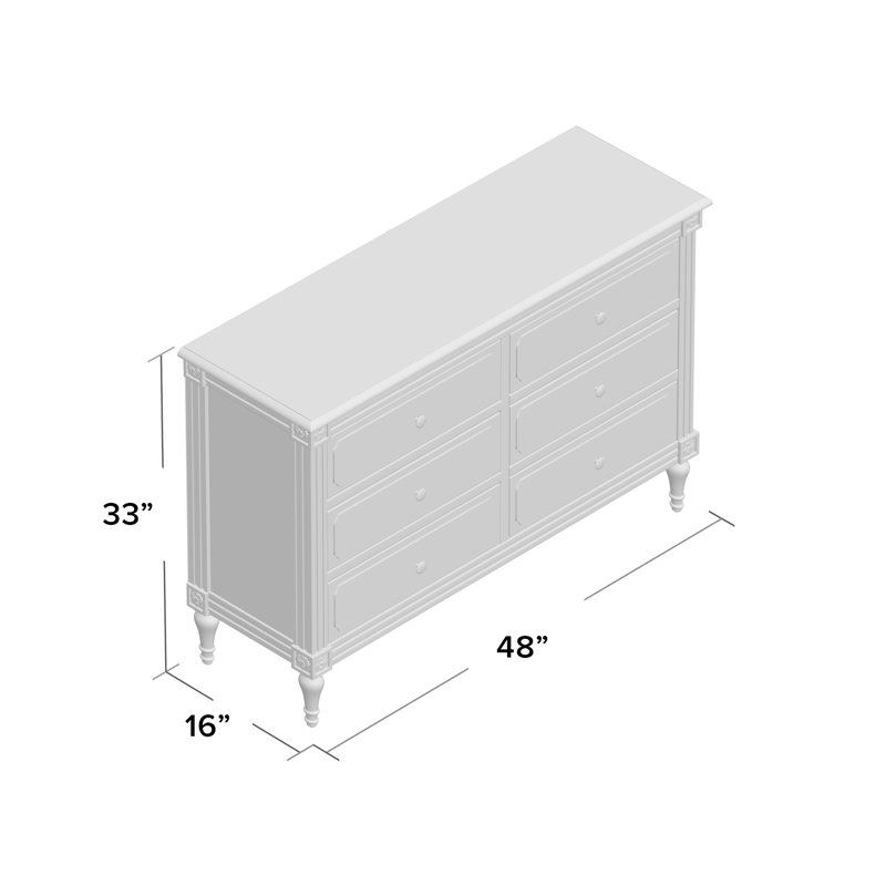 Broadway 6 Drawer Double Dresser & Reviews Joss & Main
