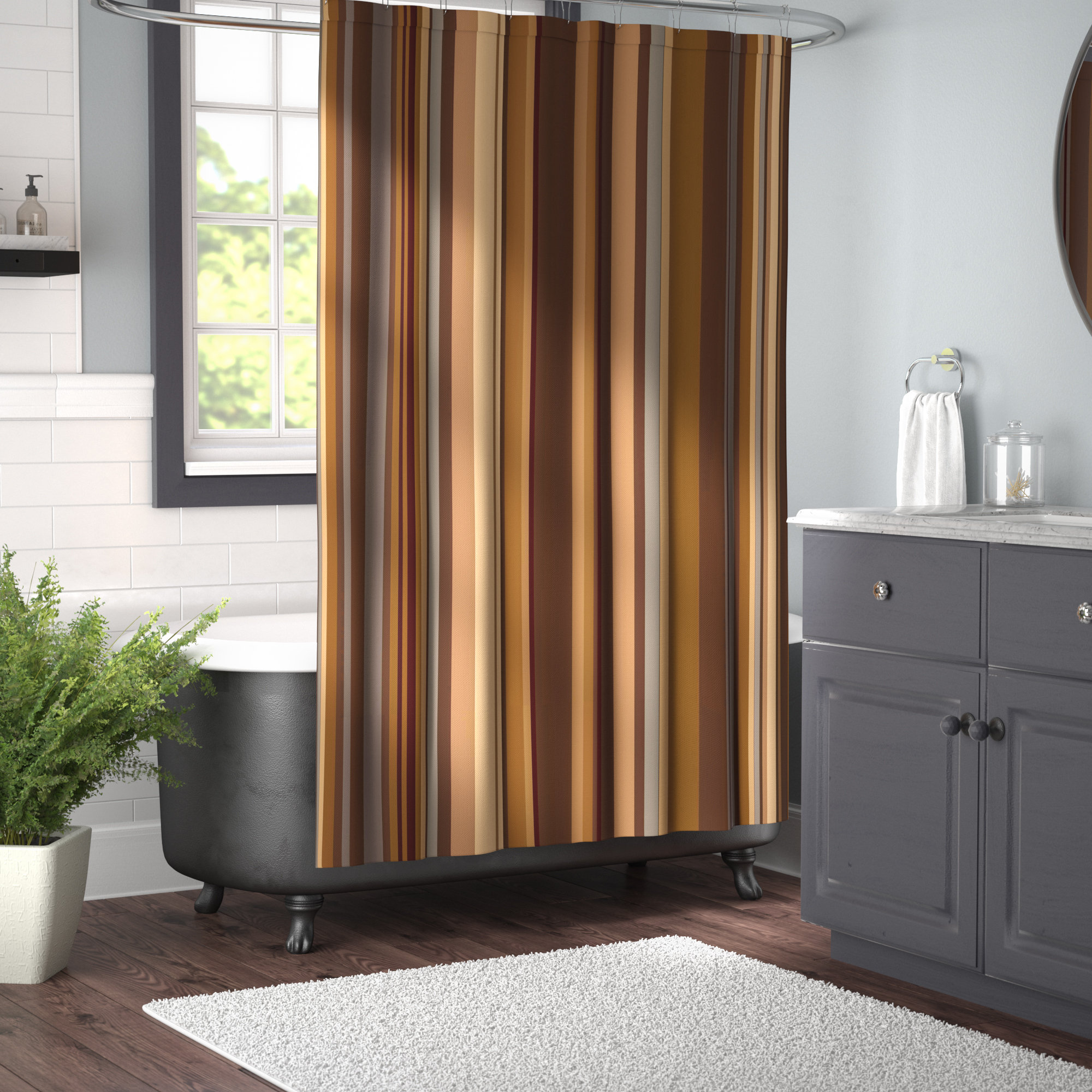 Winston Porter Eloise Shades Of Earthen Tones Single Shower