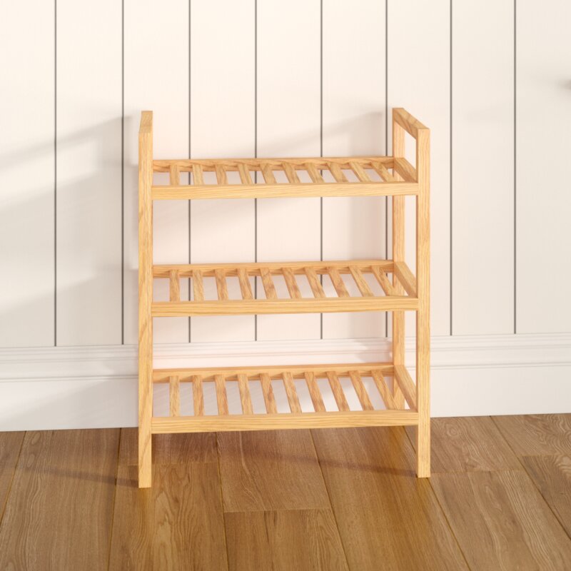 Gracie Oaks Hatcher 3 Tier Narrow Shoe Rack Reviews Wayfair Co Uk