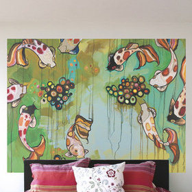 GreenBox Art Koi Fish Wall Mural | Wayfair