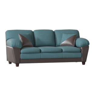 Aqua Leather Sofa Wayfair Quickview
