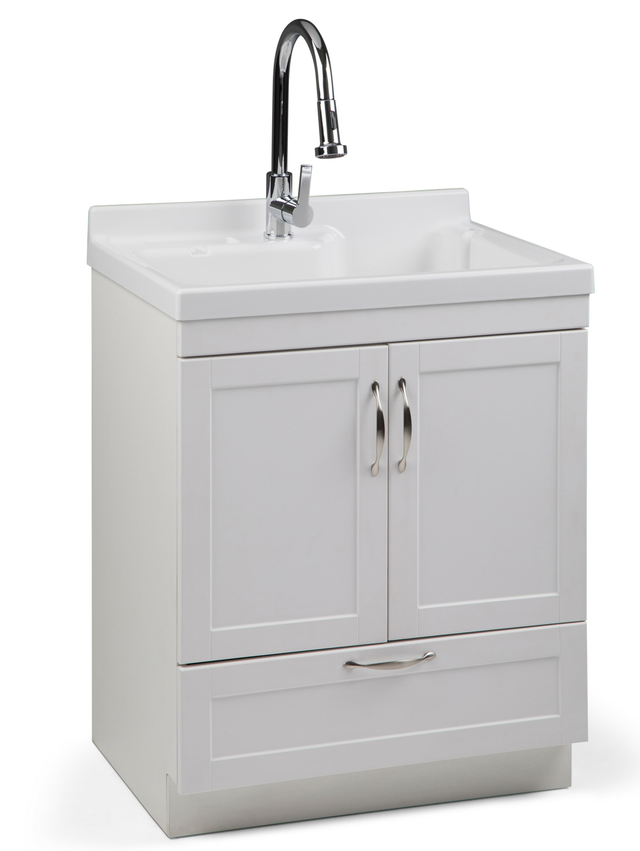 Darby Home Co Bott 28 Freestanding Laundry Sink With Faucet Wayfair