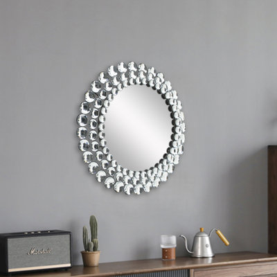 Jeweled Accent Mirror Mercer41 Size 17 x 17