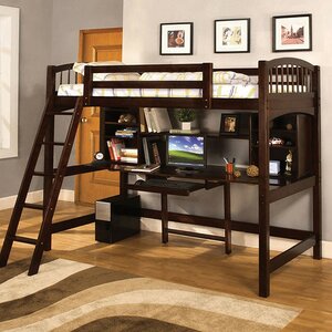 Twin Bunk Bed with Work Station