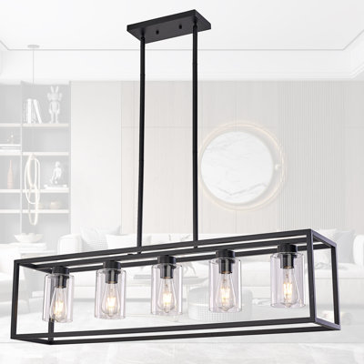Allyn 5 - Light Square / Rectangle Pendant