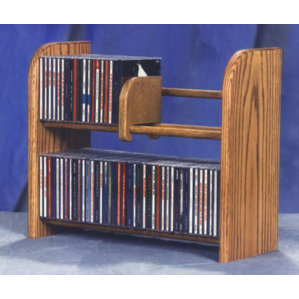 200 Series 84 CD Multimedia Tabletop Storage Rack by Wood Shed