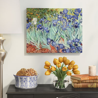Irises by Vincent Van Gogh - Wrapped Canvas Print 48x36