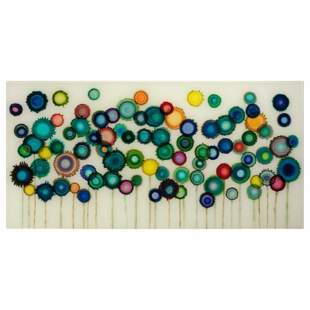Flower Agates by Allison Esley - Painting Print on Wood