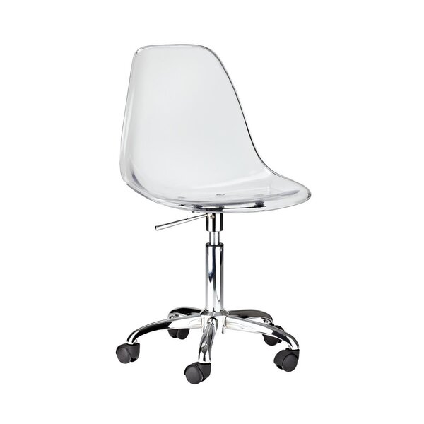 clear desk chair with arms