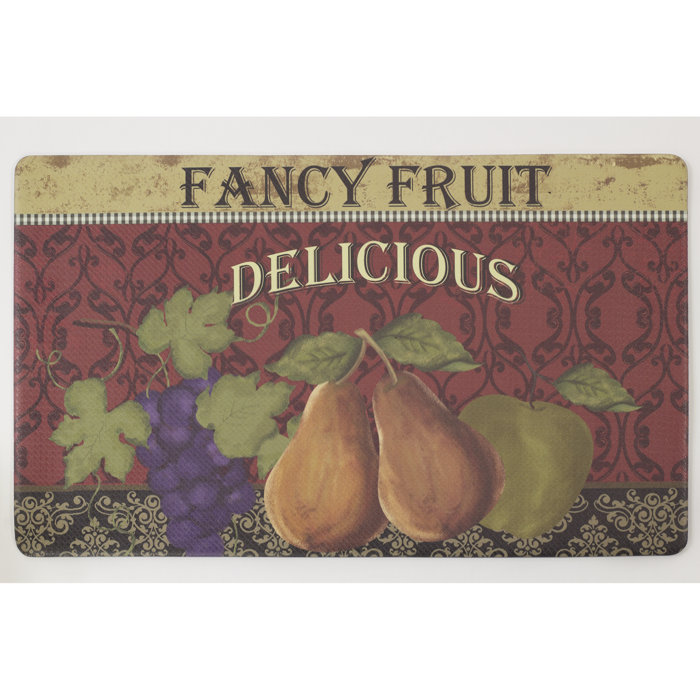 Chef Gear Fancy Fruit Comfort Chef Kitchen Mat Wayfair Ca