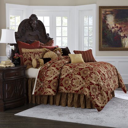 Luxury Red Comforters Sets Perigold