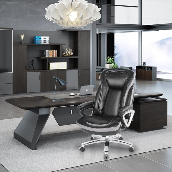 executive chair and desk