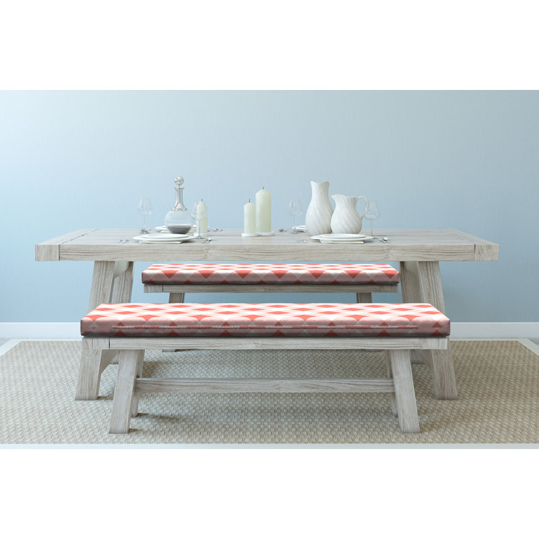 coral bench cushion