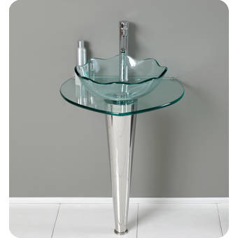 Fresca Vetro Glass Specialty 24 Pedestal Bathroom Sink Reviews
