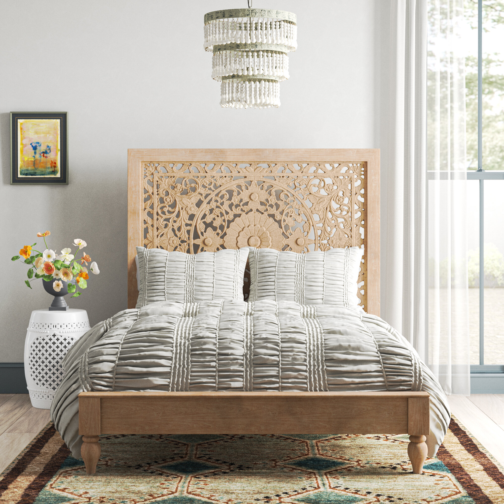 Bohemian Beds Boho Bed Frames Free Shipping Over 35 Wayfair