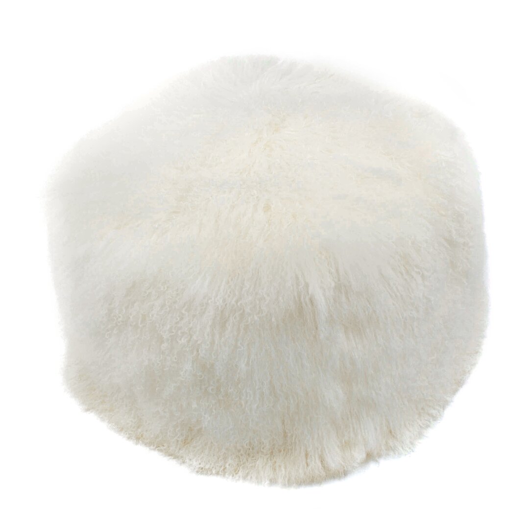 Online Designer Bedroom Lamb Fur Pouf